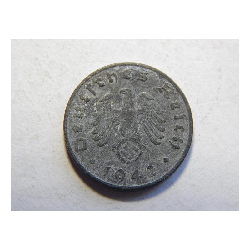 Německo 3. Říše 1 Reichspfennig 1942 G VF-XF č30784 Německo 3. Říše 1 Reichspfennig 1942 G VF-XF č30784