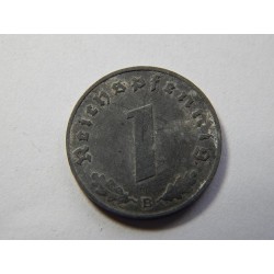 Německo 3. Říše 1 Reichspfennig 1944 B VF-XF č29925 