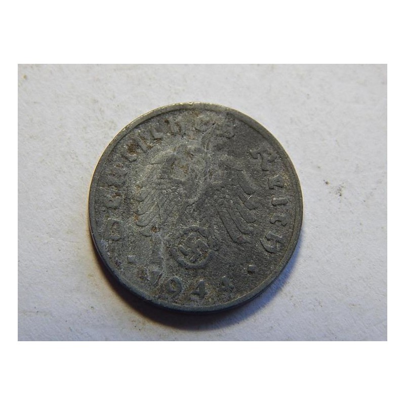 Německo 3. Říše 1 Reichspfennig 1944 D VF č30787 Německo 3. Říše 1 Reichspfennig 1944 D VF č30787