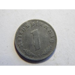Německo 3. Říše 1 Reichspfennig 1944 D VF č30787 