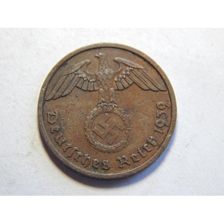 Německo 3. Říše 2 Reichspfennig 1939 F XF č30741 