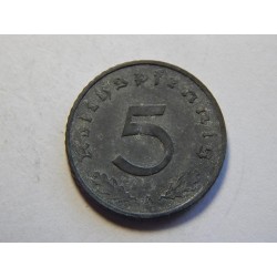 Německo 3. Říše 5 Reichspfennig 1942 A VF-XF č30720 