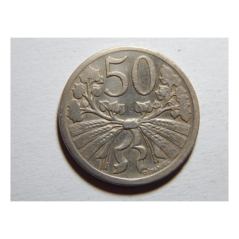 Československo 50 Haléřů 1922 XF č38334 Československo 50 Haléřů 1922 XF č38334