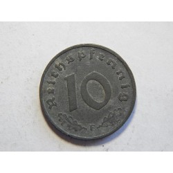 Německo 3. Říše 10 Reichspfennig 1943 F XF č30716 