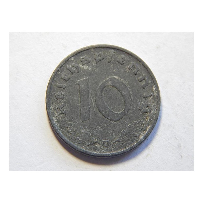 Německo 3. Říše 10 Reichspfennig 1941 D XF č30677 Německo 3. Říše 10 Reichspfennig 1941 D XF č30677