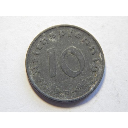 Německo 3. Říše 10 Reichspfennig 1941 D XF č30677 