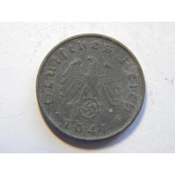 Německo 3. Říše 10 Reichspfennig 1941 D XF č30677 