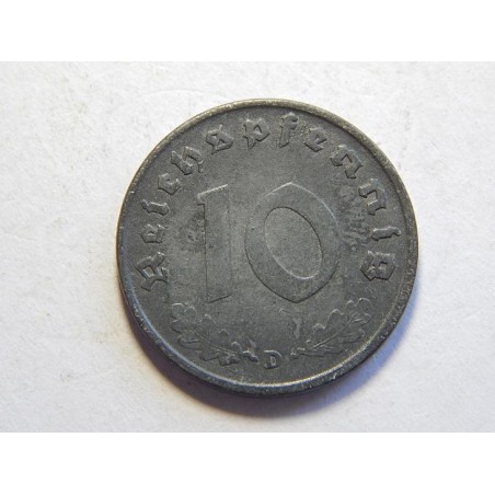 Německo 3. Říše 10 Reichspfennig 1941 D XF-UNC č30732 