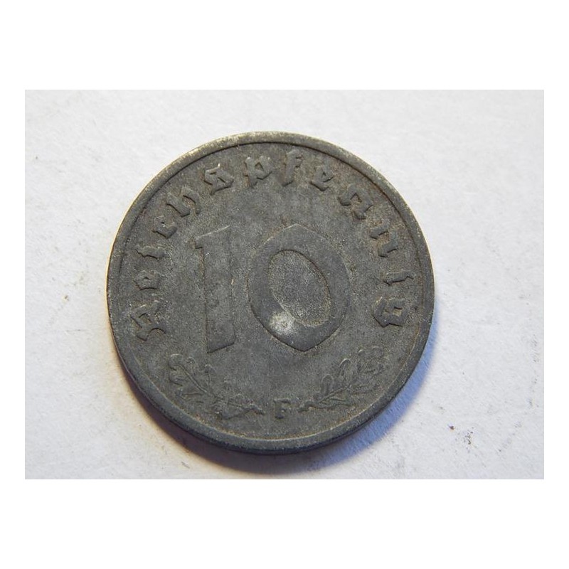 Německo 3. Říše 10 Reichspfennig 1941 F XF č30698 Německo 3. Říše 10 Reichspfennig 1941 F XF č30698