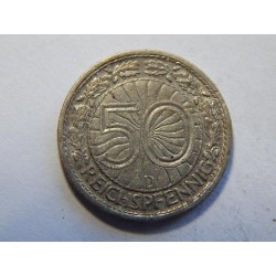Německo 3. Říše 50 Reichspfennig 1930 D F č30650 