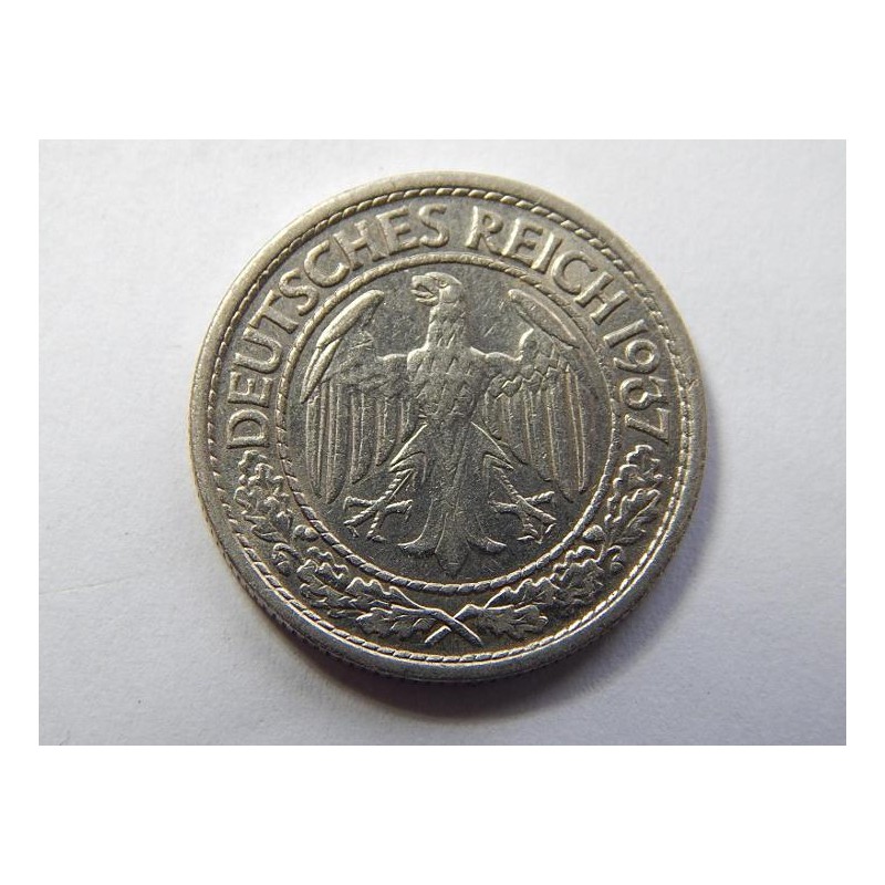 Německo 3. Říše 50 Reichspfennig 1937 A XF č29920 Německo 3. Říše 50 Reichspfennig 1937 A XF č29920
