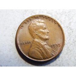 USA 1 Cent 1955 XF č38974 