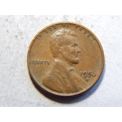 USA 1 Cent 1956 D XF č38638 