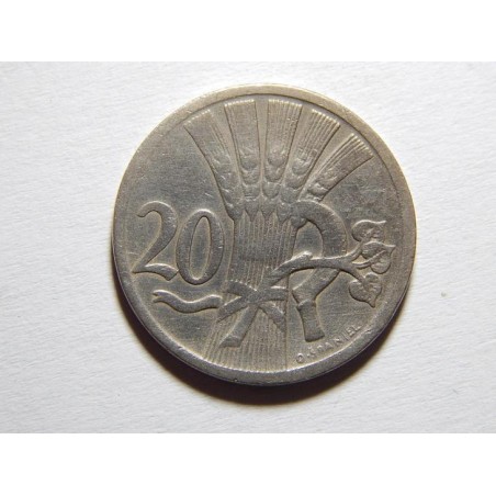 Československo 20 Haléřů 1924 XF č38321
