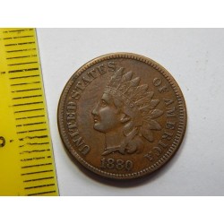 USA 1 Cent 1880 Indián UNC č30799