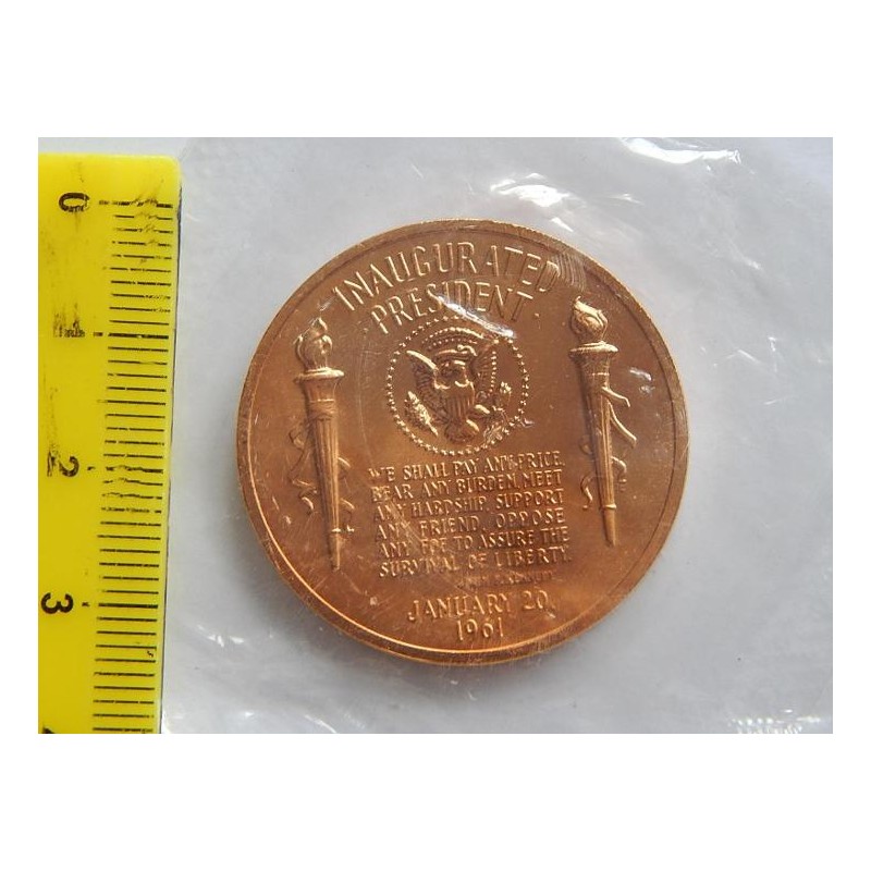 USA pozlacená medaile John F. Kennedy 1961 ve slídě UNC čŠU004 USA pozlacená medaile John F. Kennedy 1961 ve slídě UNC čŠU004