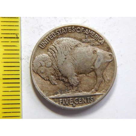 USA 5 Cents 1938 D Indián XF č35015