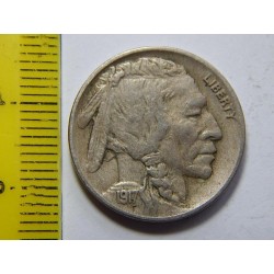 USA 5 Cents 1917 Indián XF-UNC č30829