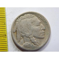 USA 5 Cents 1916 Indián XF č35046