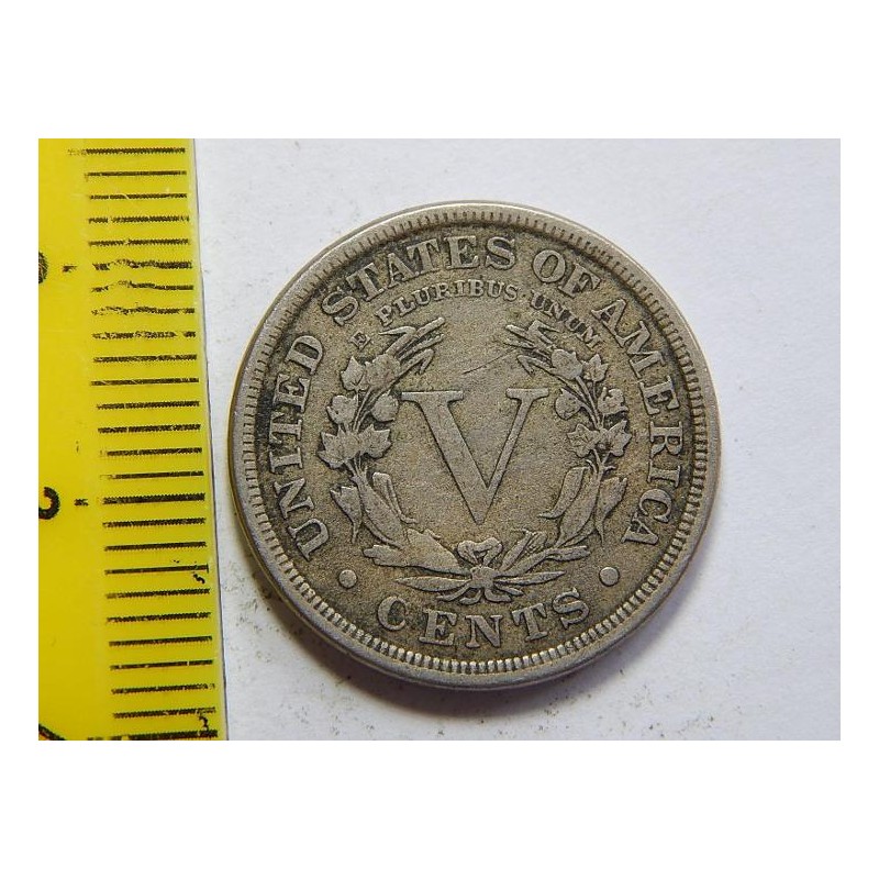 USA 5 Cents 1883 XF č35005 USA 5 Cents 1883 XF č35005