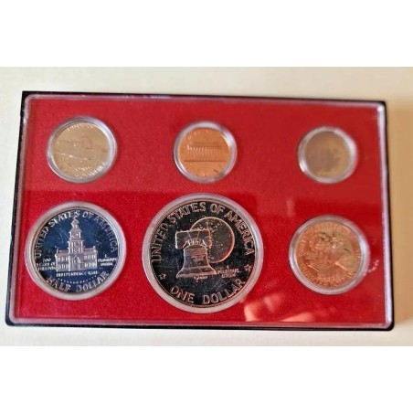 USA sada mincí 1976 S PROOF ve folderu čŠU002