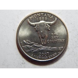 USA ¼ Dollar 2007 D Montana UNC č37155 