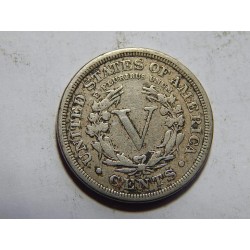 USA 5 Cents 1911 VF č05282 
