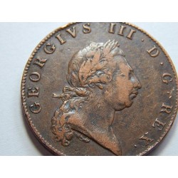 Bermuda 1 Penny 1793 Georges III. RR XF RARE! č00001
