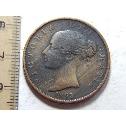 Anglie ½ Penny 1853 VF-XF č39343