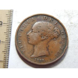 Anglie ½ Penny 1858 VF-XF č39369
