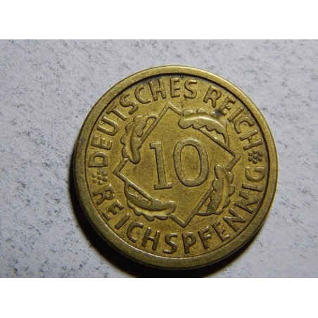 Německo Výmarsko 10 Reichspfennig 1924A XF č30191