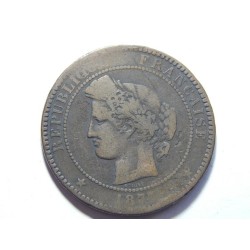 Francie 10 Centimes 1877 A F-VF RR č39784