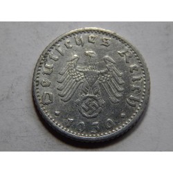 Německo 3. Říše 50 Reichspfennig 1939 F XF č39189 