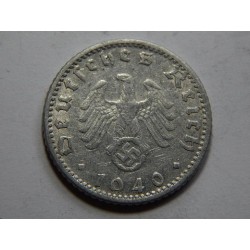 Německo 3. Říše 50 Reichspfennig 1940 G XF č38609 