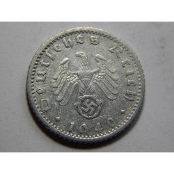 Německo 3. Říše 50 Reichspfennig 1940 F XF č38531 