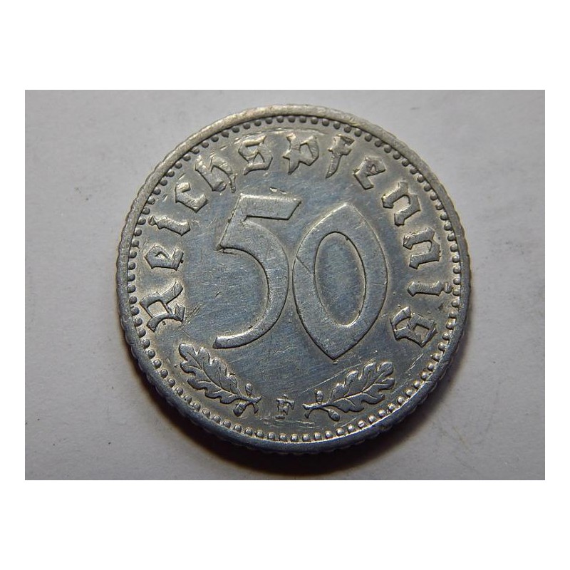Německo 3. Říše 50 Reichspfennig 1941 F VF č38491 
