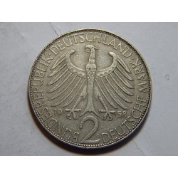 Německo BRD 2 Mark 1958 G Planck XF č35629