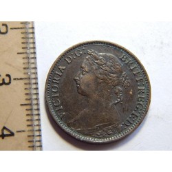 Anglie 1 Farthing 1885 VF-XF č29535 