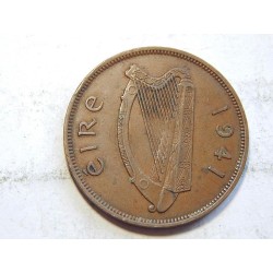 Irsko 1 Penny 1941 XF č11103