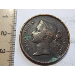 Indie 1 Cent 1845 VF-XF č11122  