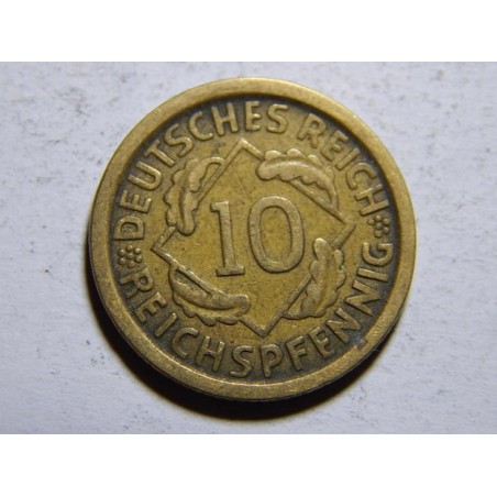 Německo Výmarsko 10 Reichspfennig 1925D XF č30213
