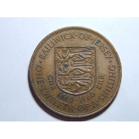 Jersey 1/12 Shilling 1960 výroční XF-UNC č20773