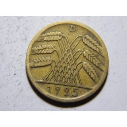 Německo Výmarsko 10 Reichspfennig 1925D XF č30213