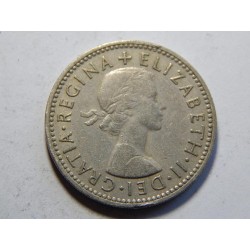 Anglie 1 Shilling 1955 XF č39082 