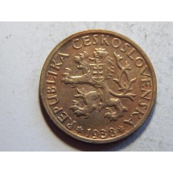 Československo 1 Koruna 1938 XF č38179 