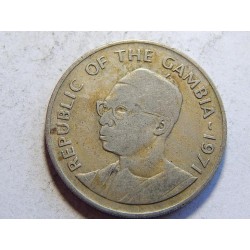 Gambia 50 Bututs 1971 XF č39626 