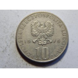 Polsko 10 Zlotych 1976 XF č39608 