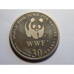 WWF medaile 30 let Bugeranus Carunculatus PROOF č39292 