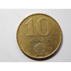 Maďarsko 10 Forint 1989 BP XF č32108 