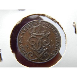 Sweden 1 Öre 1928 XF-UNC č00554 